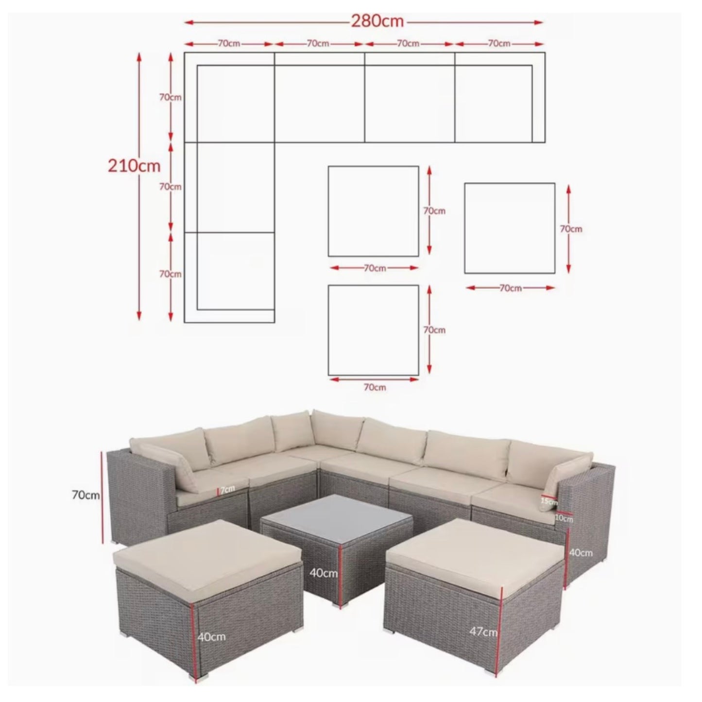 Salon de Jardin 8 Places - StJean-Garden