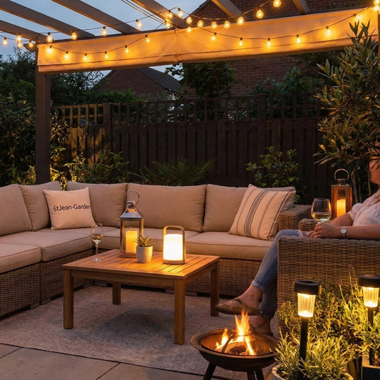 Comment éclairer son salon de jardin pour une ambiance cosy en soirée ?